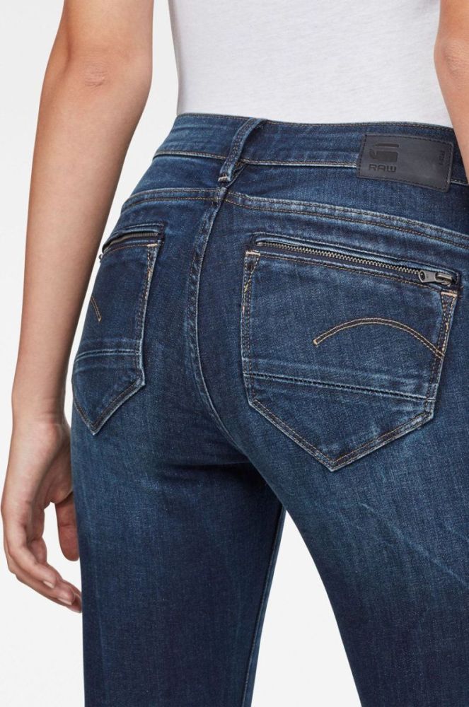 G-Star Raw - Джинси Midge Zip колір темно-синій фото 3