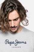 Pepe Jeans - Футболка колір сірий
