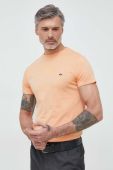 Бавовняна футболка Lacoste колір помаранчевий однотонний TH6709-001.