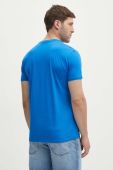 Бавовняна футболка Lacoste однотонний колір блакитний