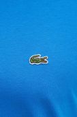 Бавовняна футболка Lacoste однотонний колір блакитний