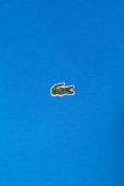 Бавовняна футболка Lacoste однотонний колір блакитний