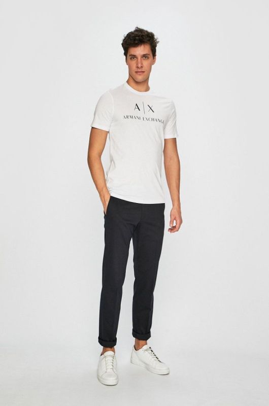 Armani Exchange - Футболка колір білий (801196) фото 2