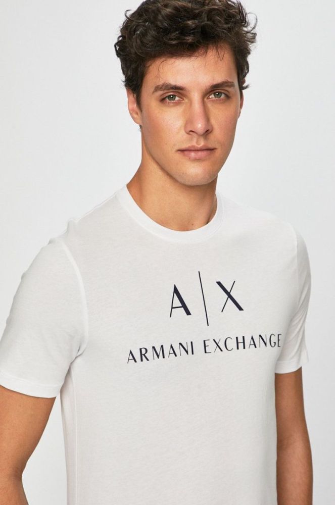 Armani Exchange - Футболка колір білий (801196) фото 4