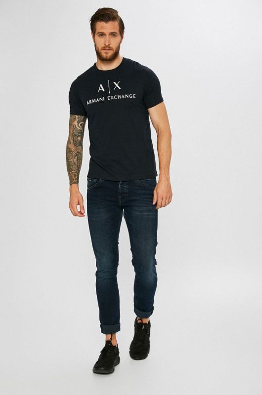 Armani Exchange - Футболка колір темно-синій (797157) фото 2