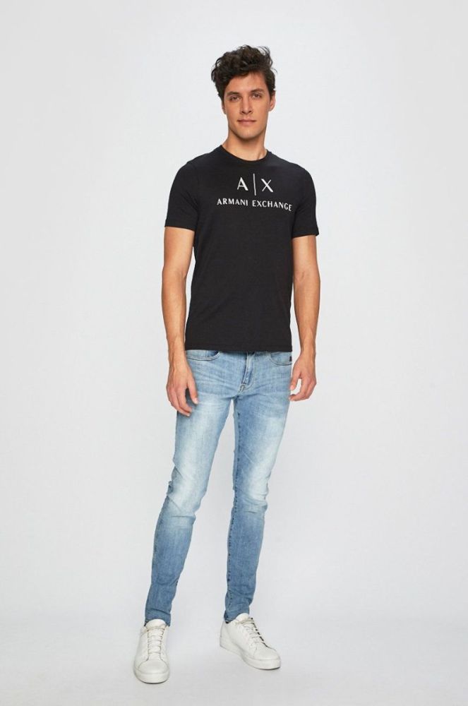 Armani Exchange - Футболка колір чорний (155317) фото 2