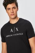 Armani Exchange - Футболка колір чорний (155317)