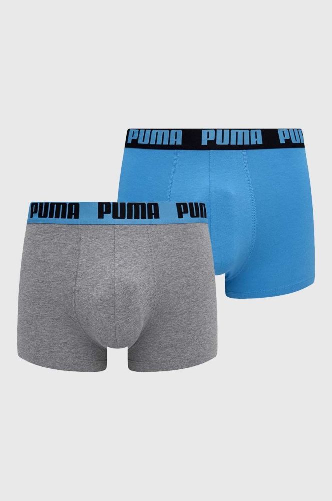 Боксери Puma 2-pack чоловічі колір блакитний (3599010)