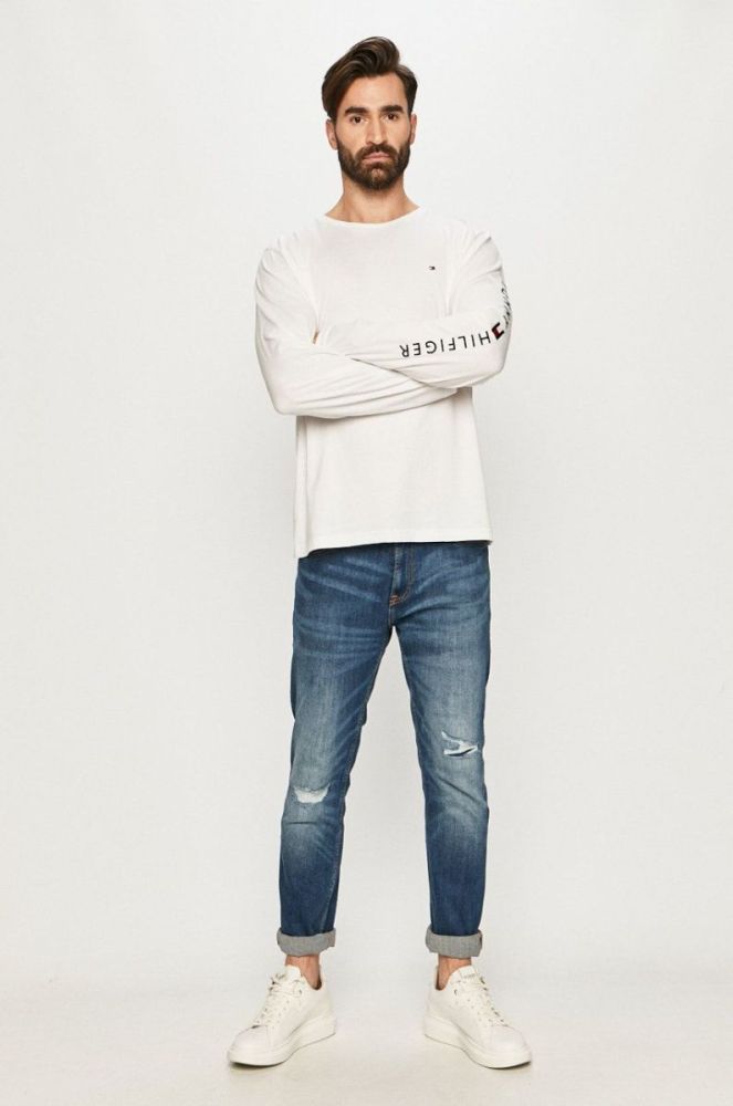 Tommy Hilfiger - Лонгслів колір білий (225209) фото 2