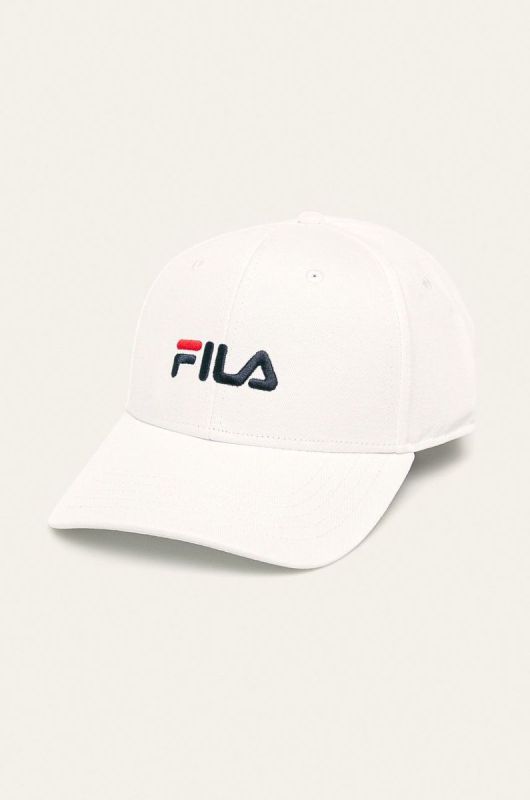 Кепка Fila колір білий з аплікацією (256140)