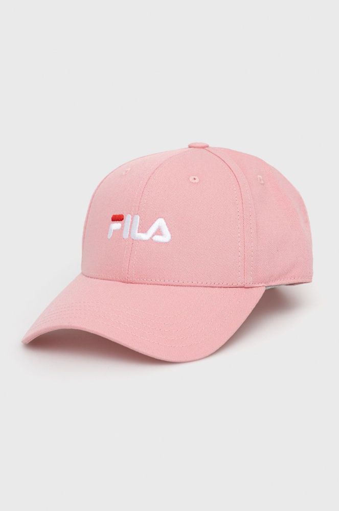 Кепка Fila колір фіолетовий з аплікацією (1586829)