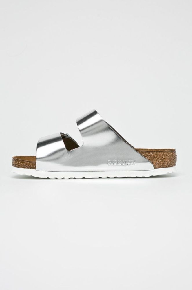 Birkenstock - Шльопанці Arizona колір срібний фото 3