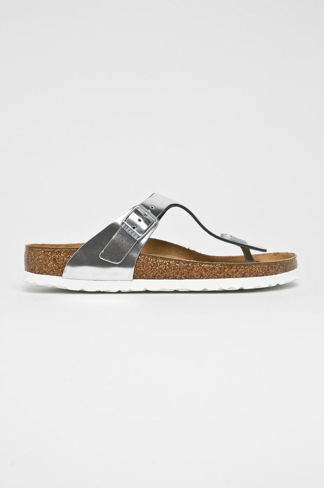 Birkenstock - В'єтнамки Gizeh 1003674-SILVER колір срібний