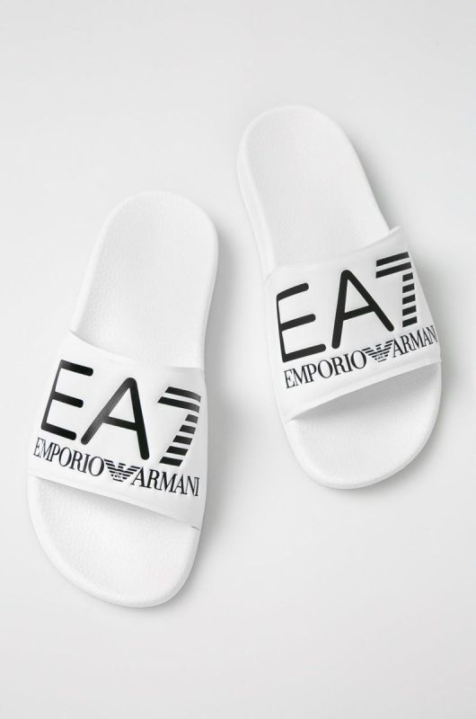 EA7 Emporio Armani - Шльопанці колір білий (277038) фото 2