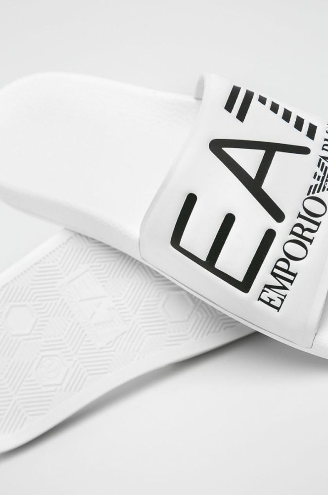 EA7 Emporio Armani - Шльопанці колір білий (277038) фото 3