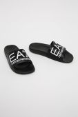 EA7 Emporio Armani - Шльопанці колір чорний (277049)