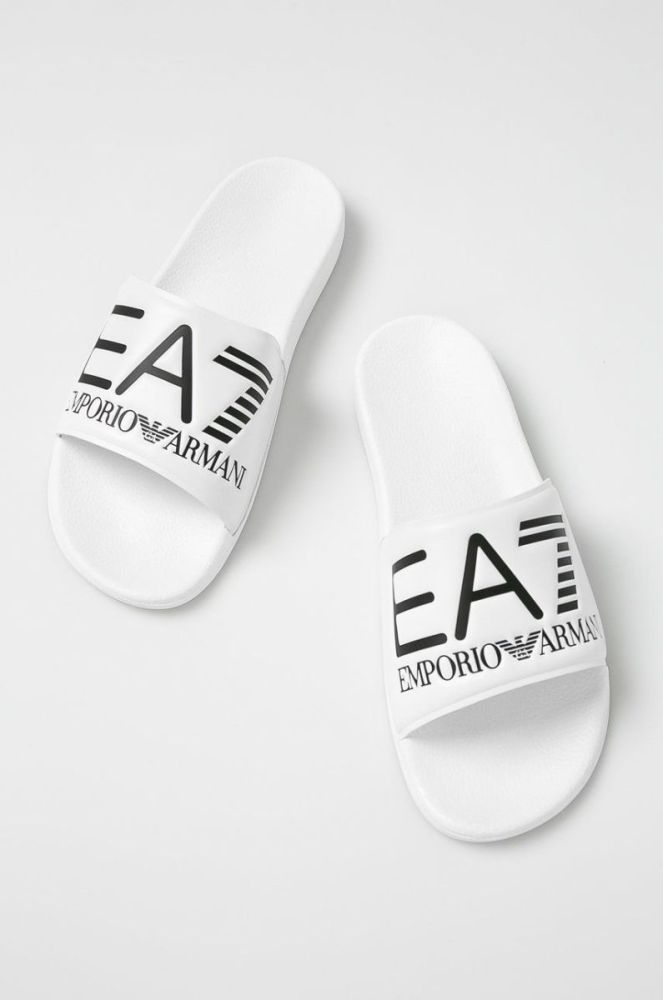 EA7 Emporio Armani - Шльопанці колір білий (1747311) фото 2