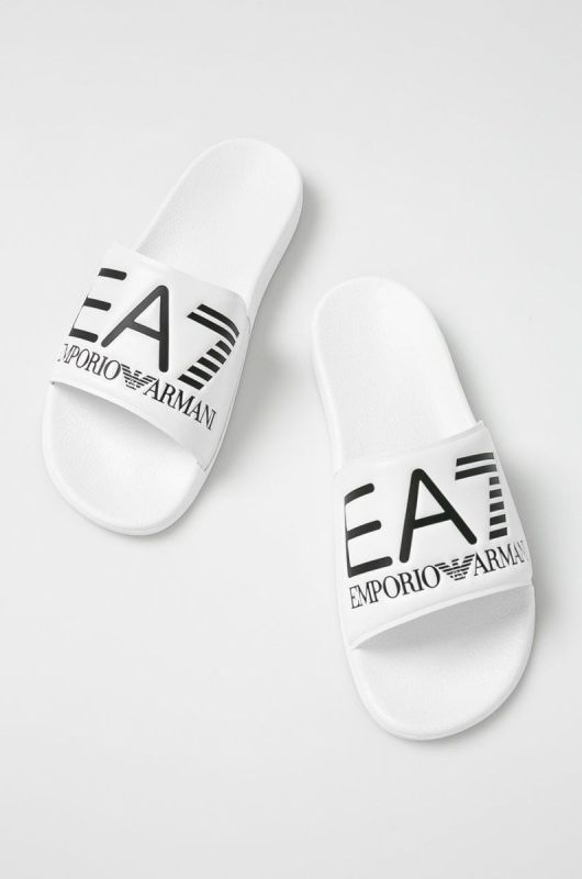 EA7 Emporio Armani - Шльопанці колір білий (1747311) фото 2