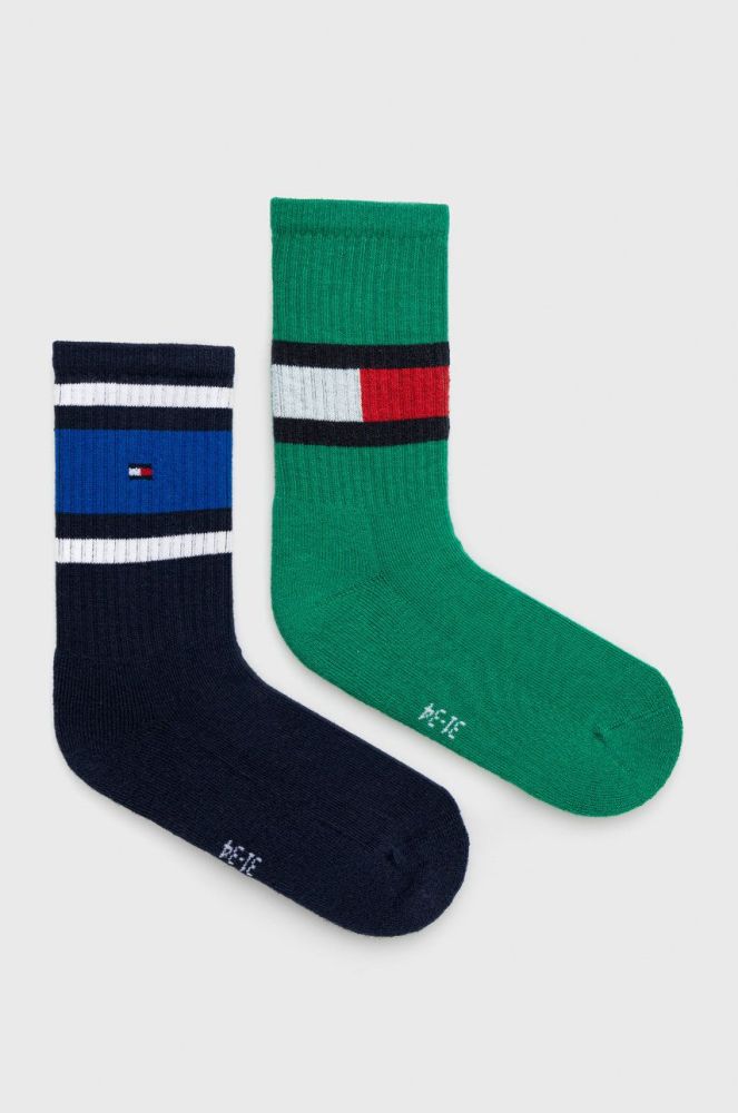 Дитячі шкарпетки Tommy Hilfiger (2-pack) колір зелений (2637248)