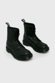 Шкіряні черевики Dr. Martens 1460 Pascal MONO жіночі колір чорний на плоскому ходу 24479001-BLACK
