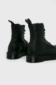 Шкіряні черевики Dr. Martens 1460 Pascal MONO жіночі колір чорний на плоскому ходу 24479001-BLACK