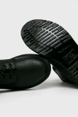 Шкіряні черевики Dr. Martens 1460 Pascal MONO жіночі колір чорний на плоскому ходу 24479001-BLACK