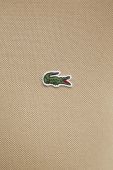 Бавовняне поло Lacoste колір бежевий однотонний PH4012-001