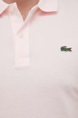 Бавовняне поло Lacoste колір рожевий однотонний PH4012-001 (3038748)