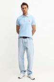 Бавовняне поло Lacoste однотонний PH4012-001 колір блакитний (3343634) Бавовняне поло Lacoste однотонний PH4012-001 колір блакитний (3343634)