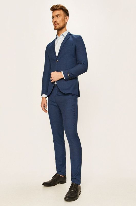 Premium by Jack&Jones - Штани колір темно-синій (1204069) фото 2