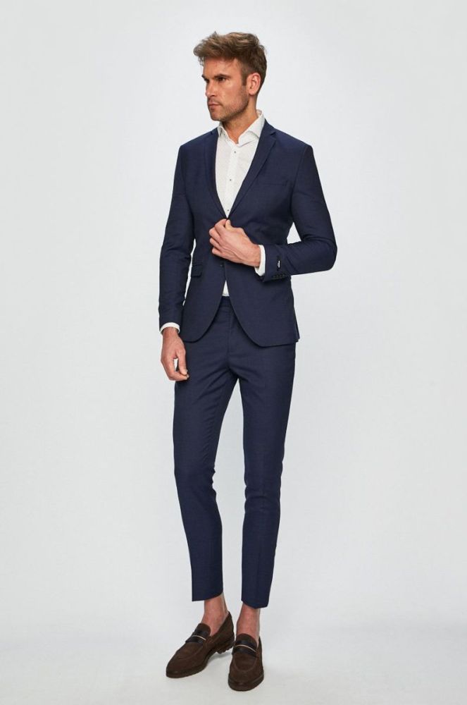 Premium by Jack&Jones - Штани колір темно-синій (1204072) фото 2