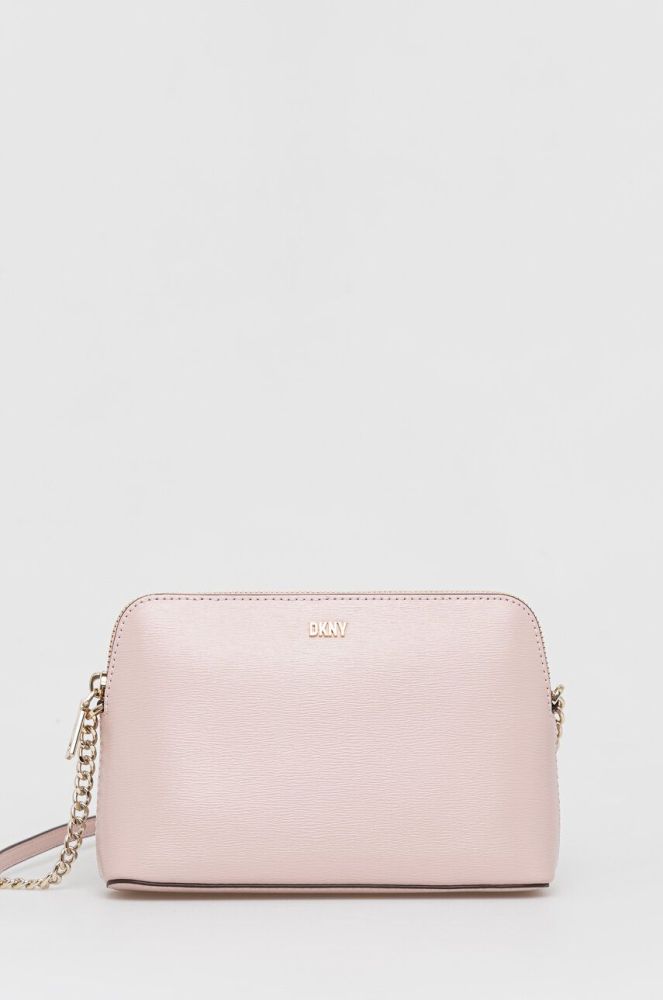Шкіряна сумочка Dkny колір рожевий (3114813)