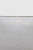 Шкіряна сумочка Dkny колір сірий (3114814)