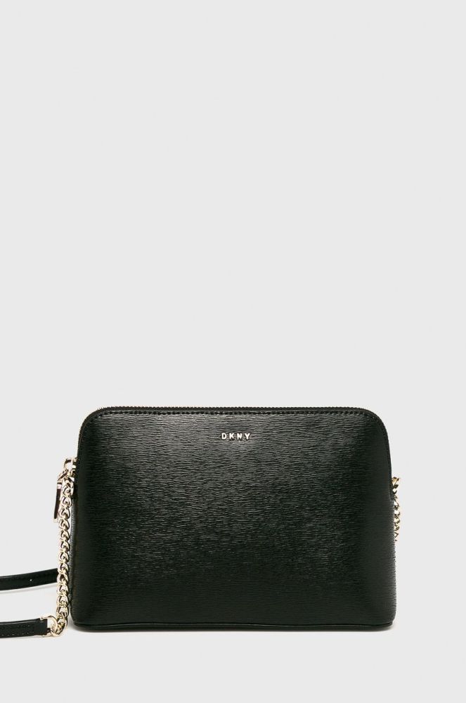 Шкіряна сумочка Dkny колір чорний (275066)