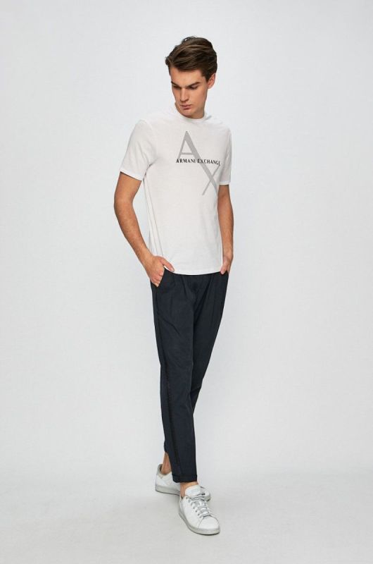 Armani Exchange - Футболка колір білий (319031) фото 2