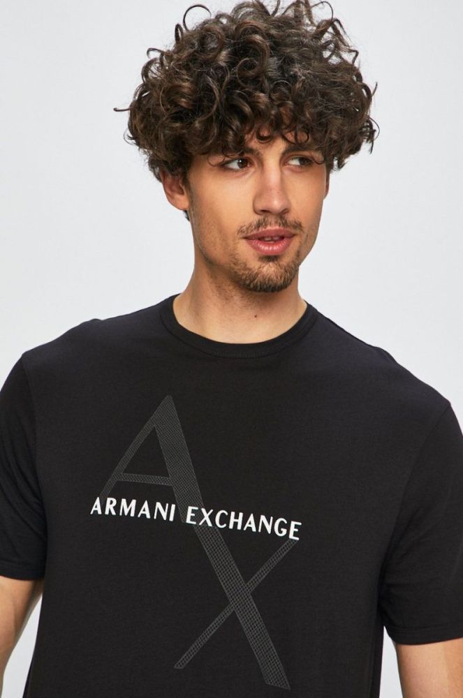 Armani Exchange - Футболка колір чорний (319036) фото 4