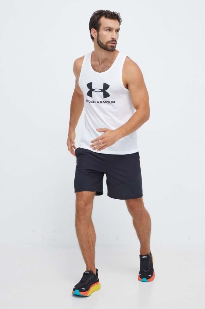 Футболка Under Armour чоловічий колір білий 1329589-408 фото 2