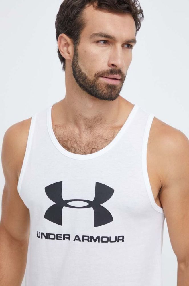 Футболка Under Armour чоловічий колір білий 1329589-408 фото 4