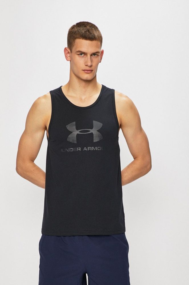 Under Armour - Футболка 1329589 1329589-408 колір чорний (319078)