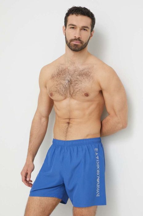 Купальні шорти EA7 Emporio Armani колір блакитний (3237139)