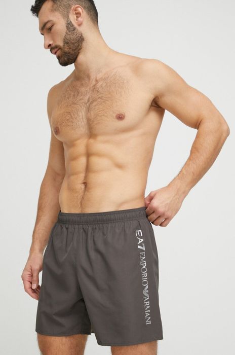 Купальні шорти EA7 Emporio Armani колір сірий (2986387)