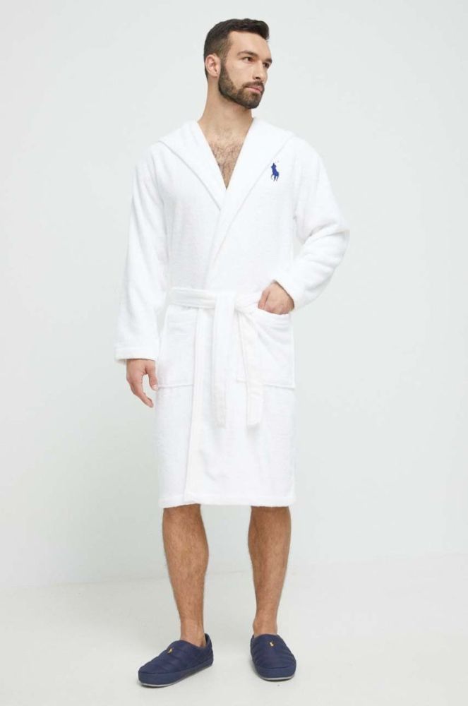 Бавовняний халат Polo Ralph Lauren колір білий (3253929) фото 2