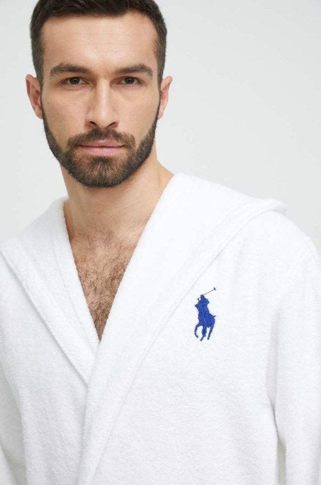 Бавовняний халат Polo Ralph Lauren колір білий (3253929) фото 4