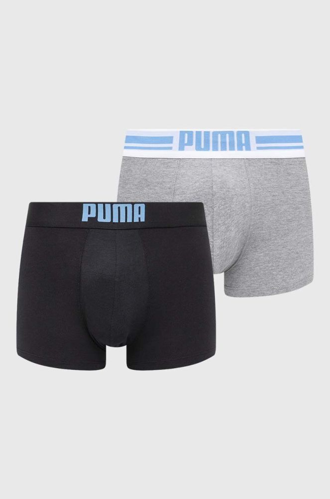 Боксери Puma 2-pack чоловічі колір сірий