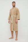 Бавовняний халат Kenzo колір бежевий