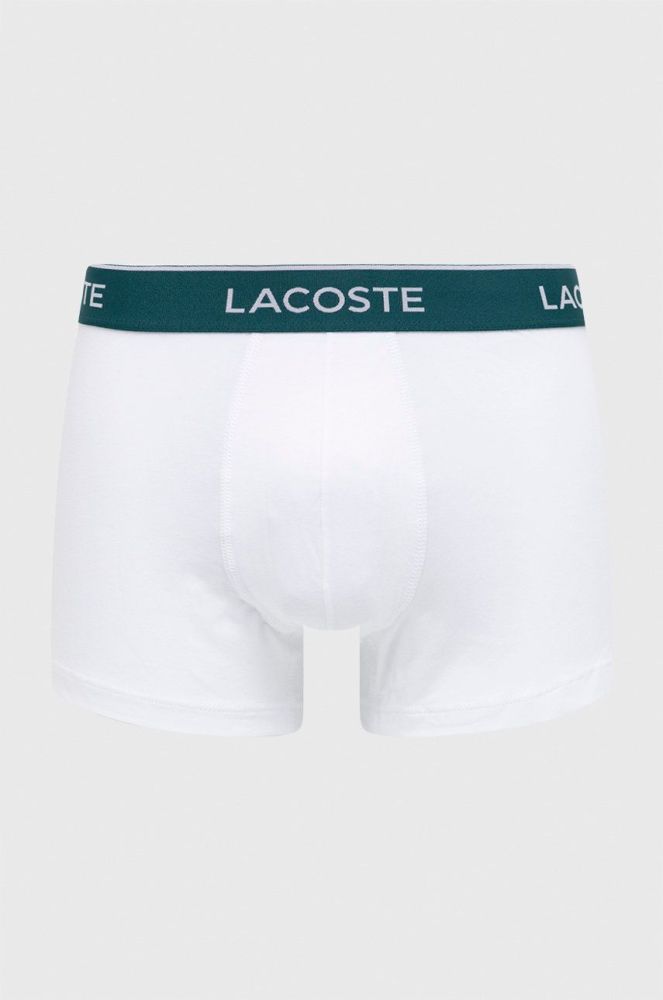 Боксери Lacoste (3-pack) чоловічі колір білий 5H3389-NUA