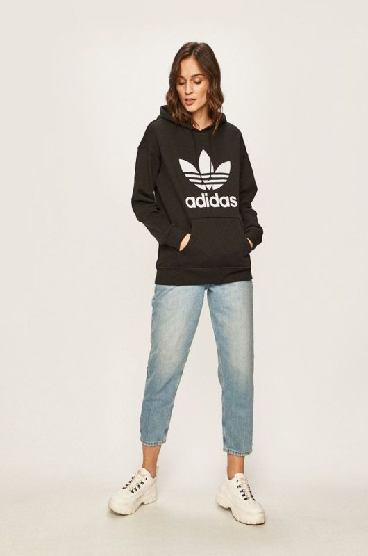 adidas Originals - Кофта FM3307-BLK/WHT колір чорний фото 2