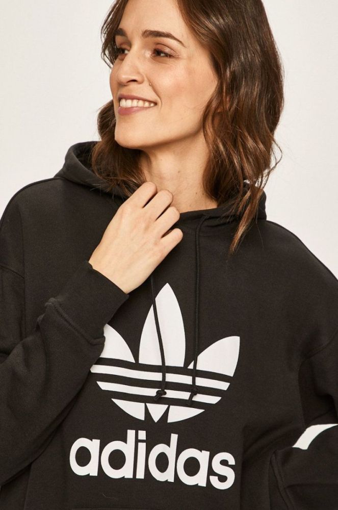 adidas Originals - Кофта FM3307-BLK/WHT колір чорний фото 4