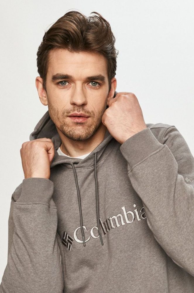 Кофта Columbia чоловіча колір сірий з принтом 1681664.-480 фото 4