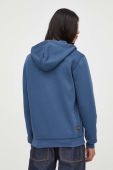 Кофта G-Star Raw чоловіча колір синій з капюшоном однотонна